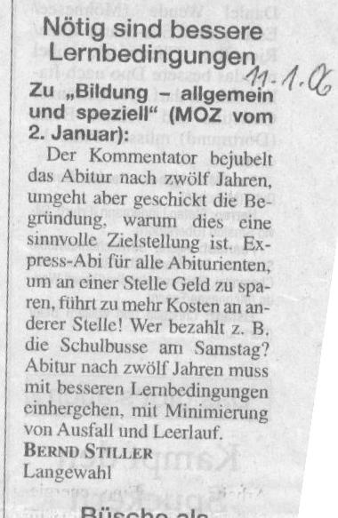 private Kopie des Leserbriefs aus der MOZ