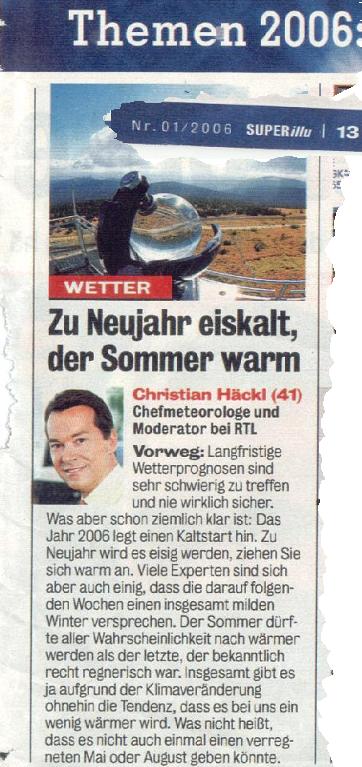 Ausschnitt aus der SUPER-ILLU 01/2006