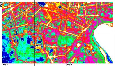 Ausschnitt Thermalbefliegung Görlitz 1994