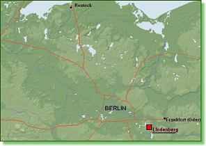 Lindenberg liegt südöstlich Berlins