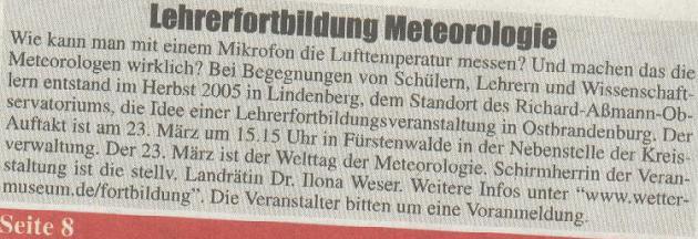 Ausriss Spreebote 25.2.