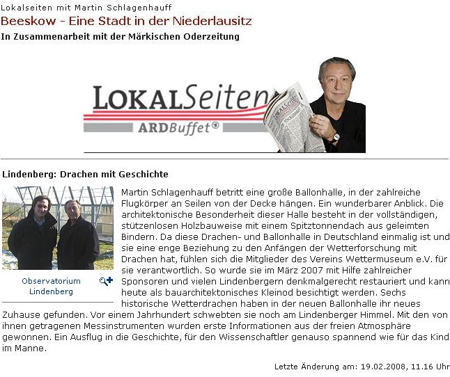 Screen-Shot Online-Angebot