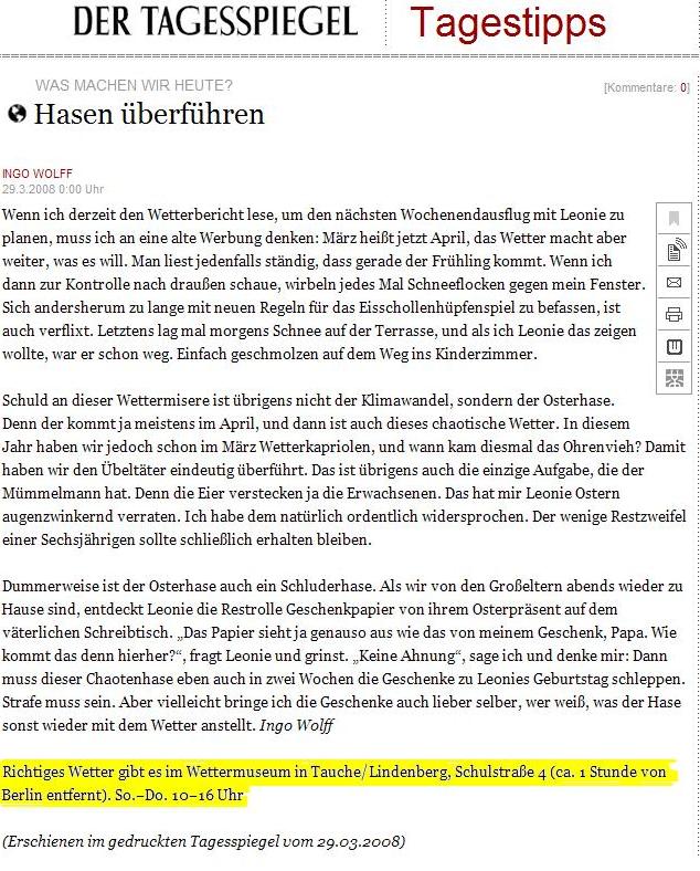 Tagesspiegel Online ...