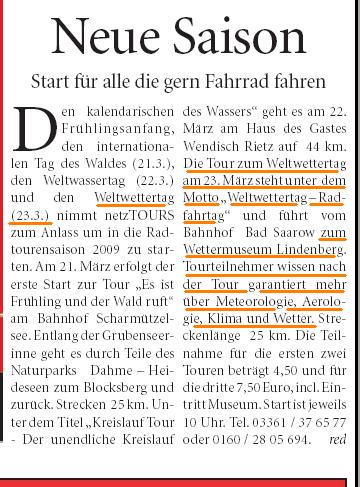 Kopie des Ausschnitts der Eisenhüttenstädter Online-Ausgabe