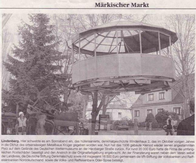 Ausriss Märkischer Markt 26./27.01.2011