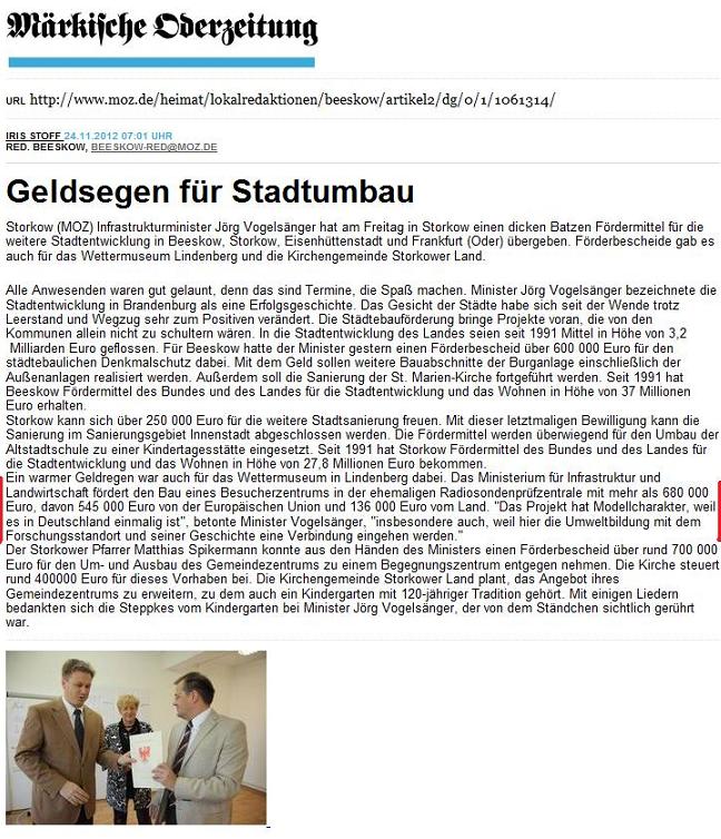 Screenshot Online-Ausgabe ...