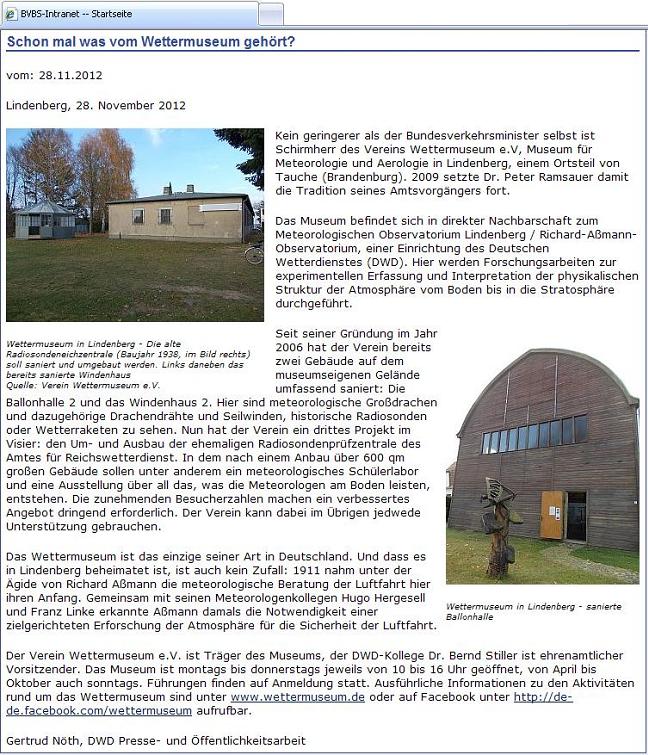 Screenshot Online-Ausgabe