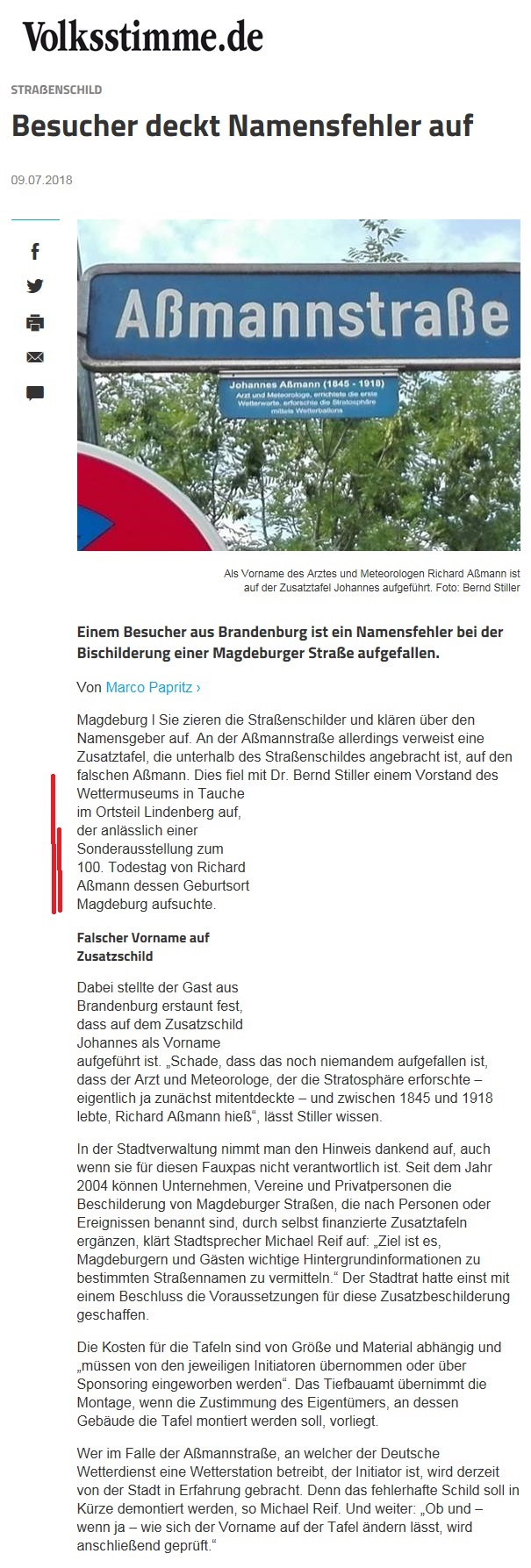 Ausriss ...