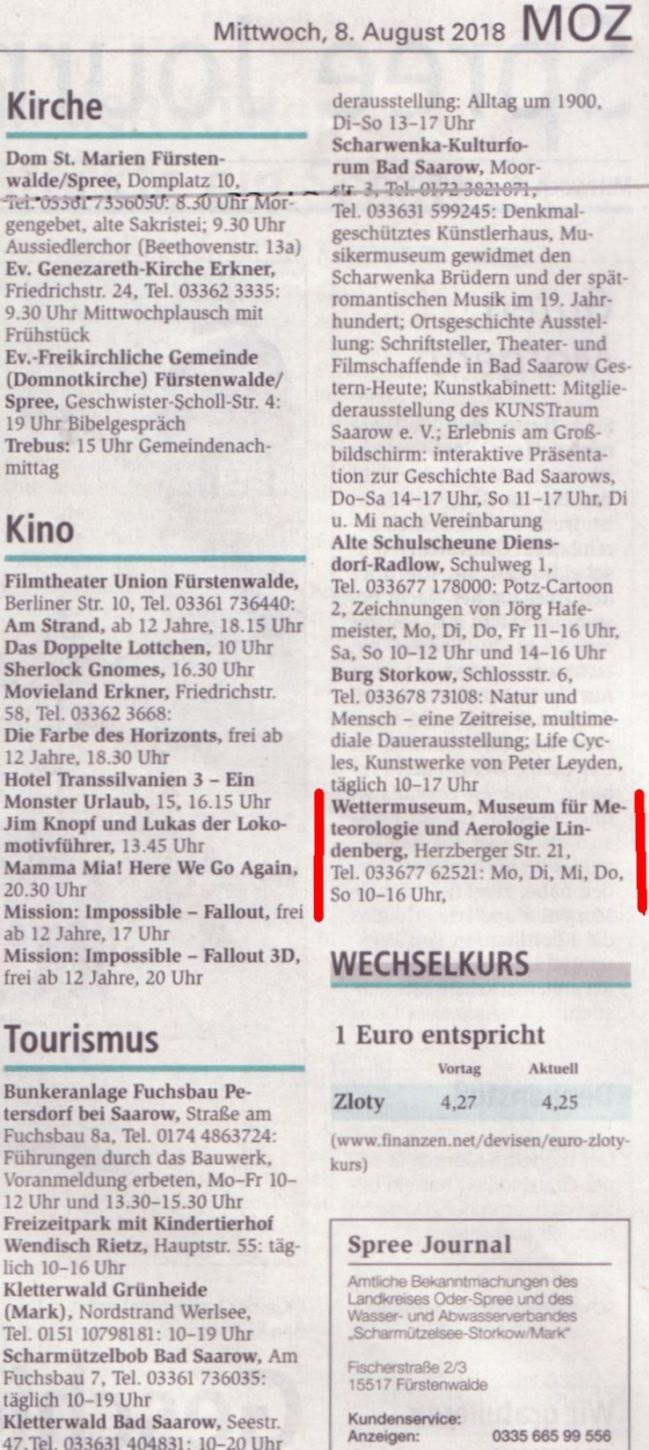 Ausriss ...