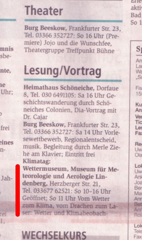 Ausriss ...