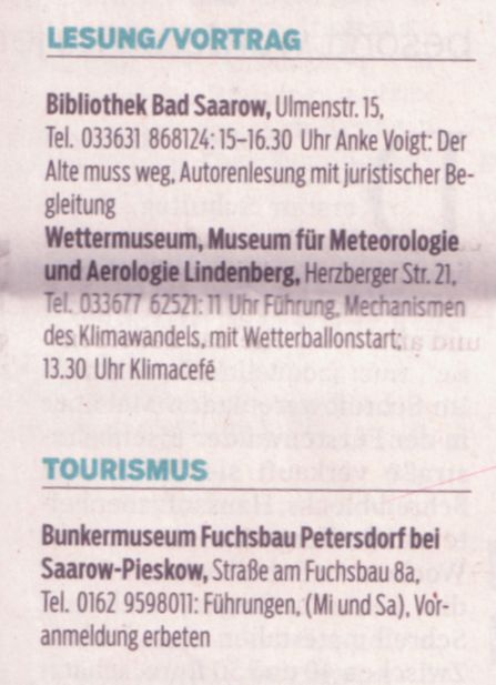 Ausriss ...