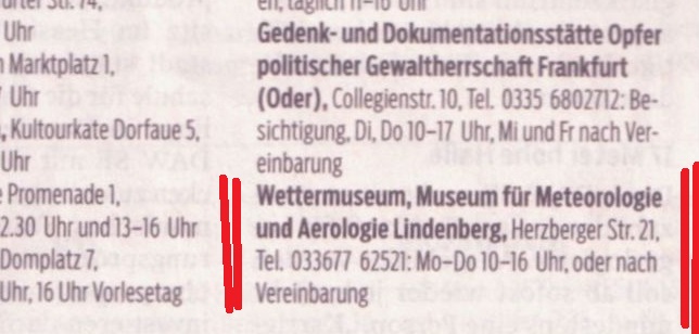 Ausriss ...
