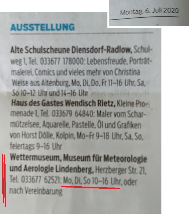 Ausriss ...