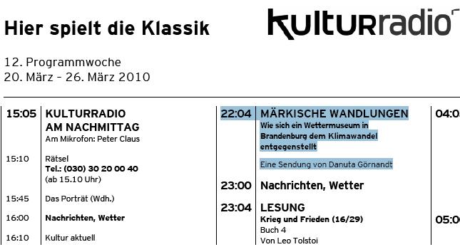 Screenshot RBB Programmankündigung