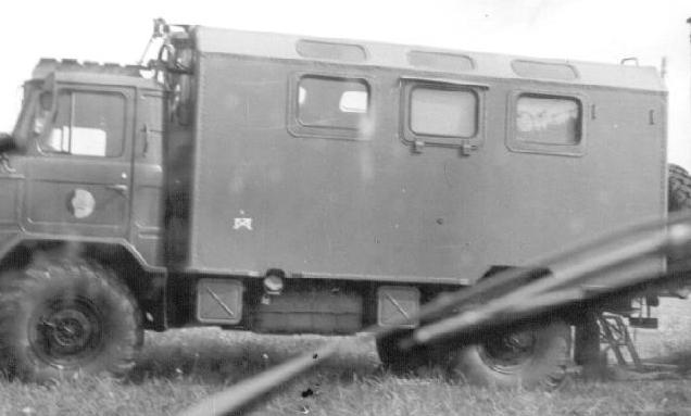 fahrbare Wetterwarte der NVA auf Basis GAZ-66 (Foto 1984, Flugplatz Garz bzw. Heringsdorf (10199), leider nur Außenansicht)